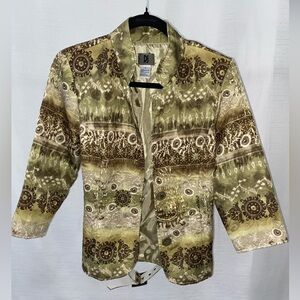 Green and Brown DJ Blazer Size 4